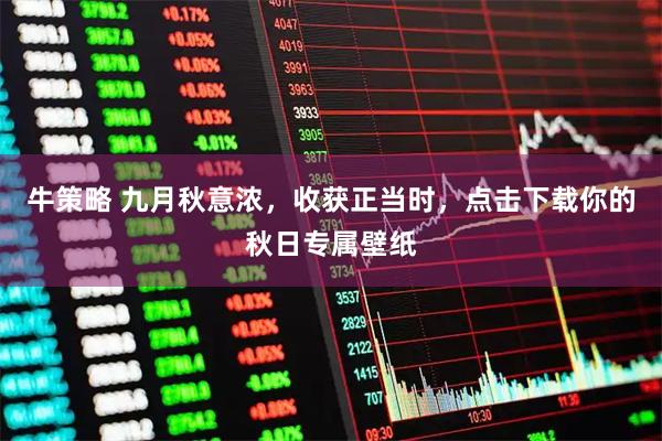 牛策略 九月秋意浓，收获正当时，点击下载你的秋日专属壁纸